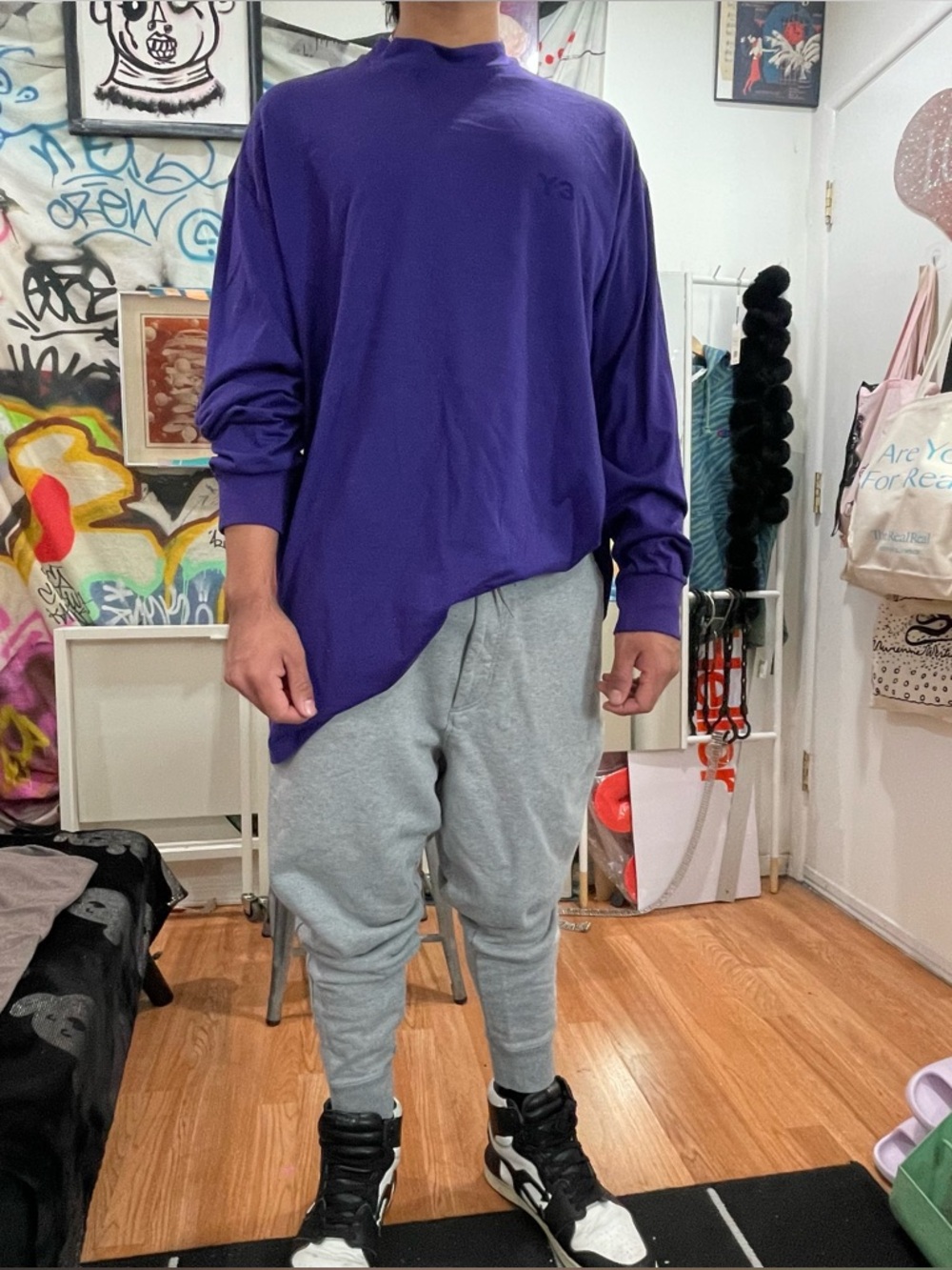 Y-3 Classic Cuff Sweatpants, Grey Men's SZ XL, NWOT
